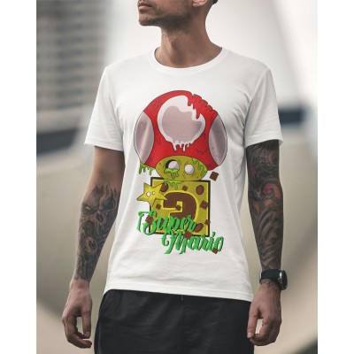 Мъжка тениска Super Mario - zombie art